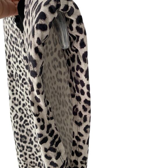 Alice + Olivia Braxton Animal Print stop size medium Black Cream - Picture 6 of 9